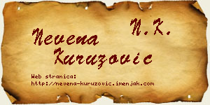 Nevena Kuruzović vizit kartica
